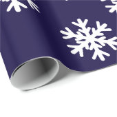 kerstpapier met witte sneeuwvlokken cadeaupapier (Rol Hoek)