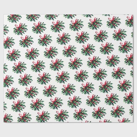 kerstpapier — Mistleton Cadeaupapier (Vlak)