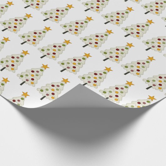 kerstpapier - Moderne kerstboom Cadeaupapier (Hoek)