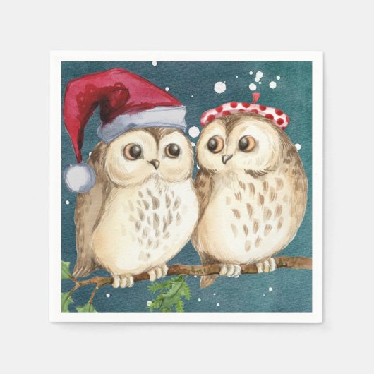 Kerstpapier Napkin Servet (Voorkant)