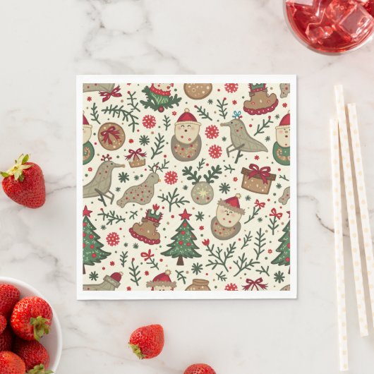 Kerstpapier Napkin Servet (Insitu)