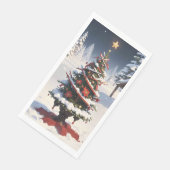 Kerstpapier Napkin Servet (Hoek)