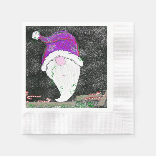 Kerstpapier Napkin Servet (Voorkant)