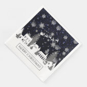kerstpapier Napkin Servet (Hoek)