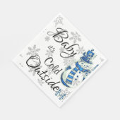 Kerstpapier Napkins, Baby het is koud buiten Servet (Hoek)
