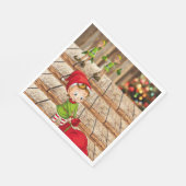 Kerstpapier Napkins, Elf Servet (Hoek)