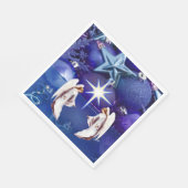 Kerstpapier Napkins, kerstangel Servet (Hoek)