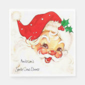 Kerstpapier Napkins, kerstman Napkins Servet (Voorkant)