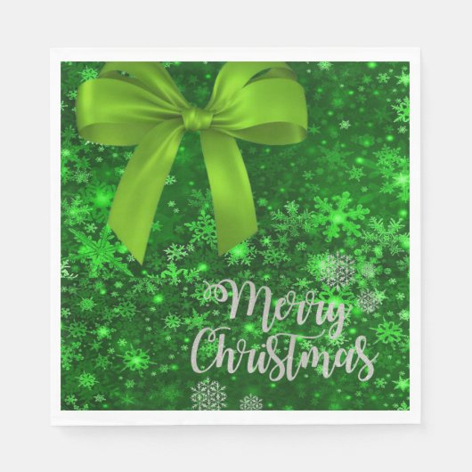 kerstpapier Napkins, prettige kerst Servet (Voorkant)