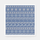 kerstpapier Napkins, prettige kerstrenrendiertje Servet (Voorkant)