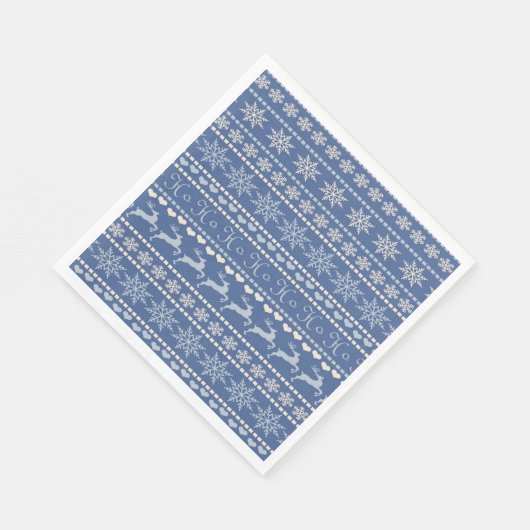 kerstpapier Napkins, prettige kerstrenrendiertje Servet (Hoek)