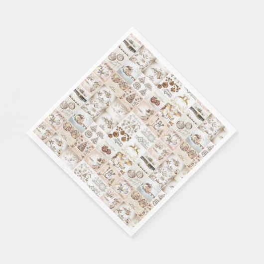 kerstpapier Napkins Servet (Hoek)