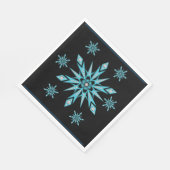 Kerstpapier Napkins, Snowflake Servet (Hoek)