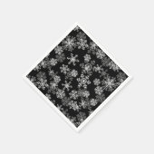 kerstpapier Napkins-Snowflakes Servetten (Hoek)