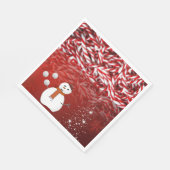 Kerstpapier Napkins, Snowman Servet (Hoek)