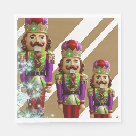 Kerstpapier Napkins, Soldaat Servet (Voorkant)