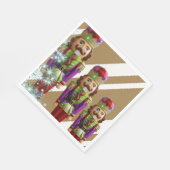 Kerstpapier Napkins, Soldaat Servet (Hoek)