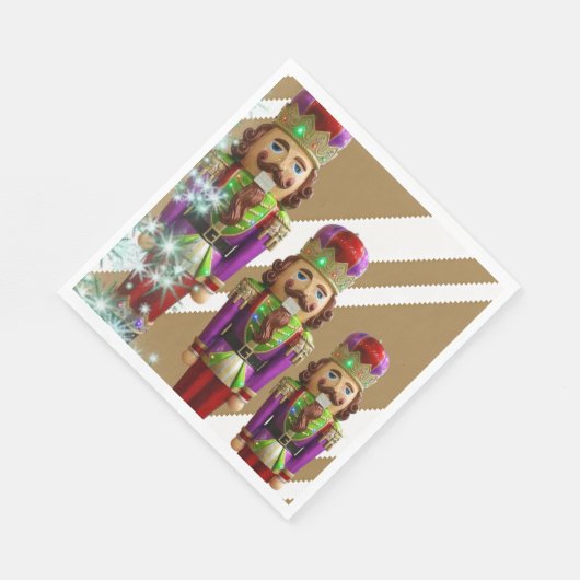 Kerstpapier Napkins, Soldaat Servet (Hoek)