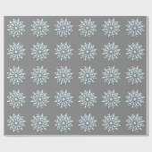 kerstpapier Noordse sneeuwvlokken Cadeaupapier (Vlak)