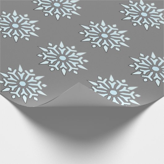 kerstpapier Noordse sneeuwvlokken Cadeaupapier (Hoek)