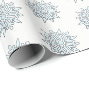 kerstpapier Noordse sneeuwvlokken Cadeaupapier