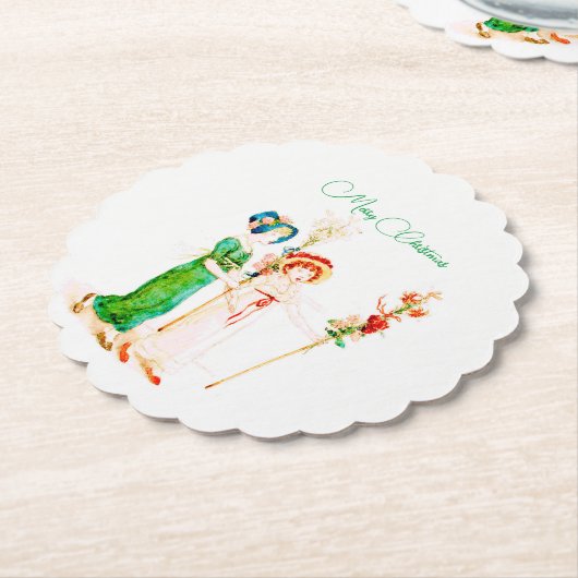 kerstpapier  onderzetter (Gekanteld)