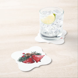 Kerstpapier Onderzetters (vorm van de beugel)