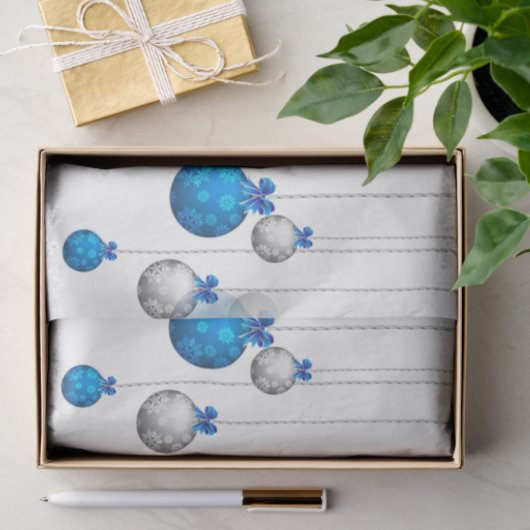 kerstpapier/Ornamenten Tissuepapier (Geschenk)