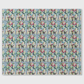kerstpapier pinguïn cadeaupapier (Vlak)