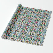 kerstpapier pinguïn cadeaupapier (Uitgerold)