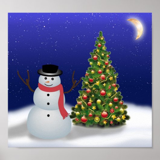 kerstpapier Poster (Voorkant)