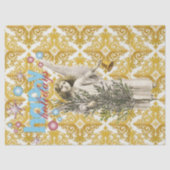 kerstpapier Prettige feestdagen Angel Tissuepapier (Voorkant)