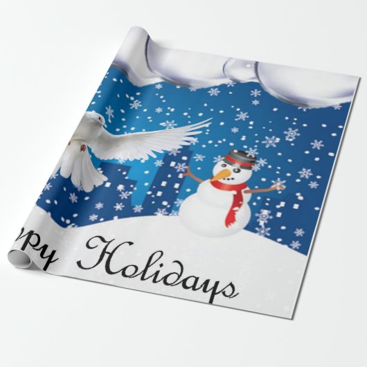 kerstpapier Prettige feestdagen Cadeaupapier (Uitgerold)