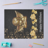 kerstpapier Prettige feestdagen Gold Angel Tissuepapier (Craft)