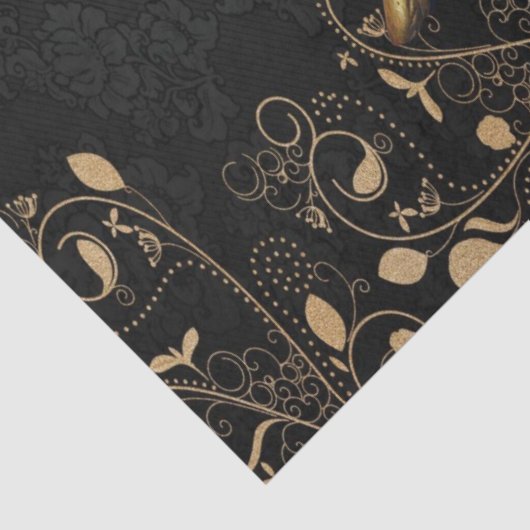 kerstpapier Prettige feestdagen Gold Angel Tissuepapier (Detail)