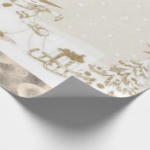 kerstpapier Prettige feestdagen Snowman Cadeaupapier (Hoek)