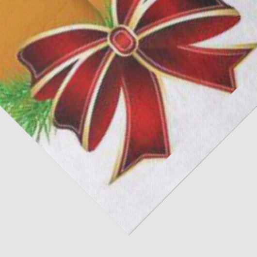 kerstpapier, Prettige feestdagen Tissuepapier (Detail)