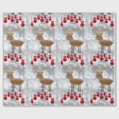 kerstpapier rendierpapier cadeaupapier (Vlak)