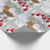 kerstpapier rendierpapier cadeaupapier (Hoek)