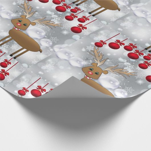 kerstpapier rendierpapier cadeaupapier (Hoek)