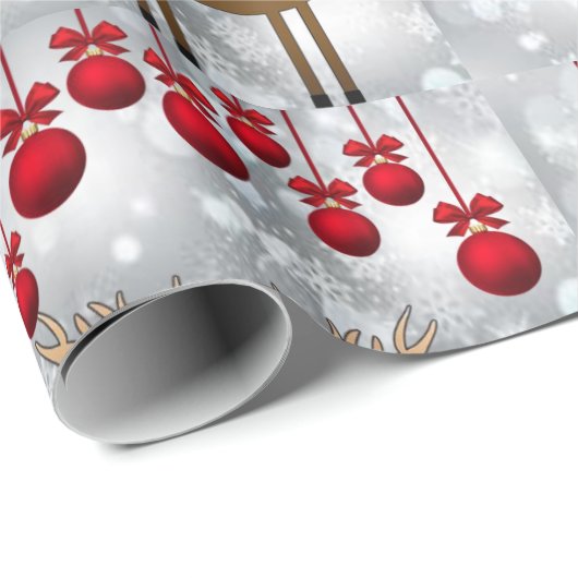 kerstpapier rendierpapier cadeaupapier (Rol Hoek)