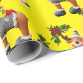 kerstpapier rendierpapier cadeaupapier (Rol Hoek)
