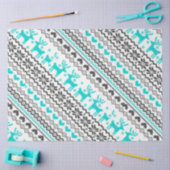 kerstpapier/rendierpapier, hart tissuepapier (Craft)
