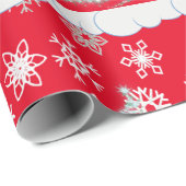 kerstpapier rendierrood cadeaupapier (Rol Hoek)