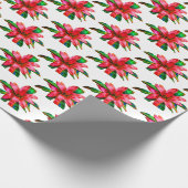 Kerstpapier Rode bromeliades Cadeaupapier (Hoek)