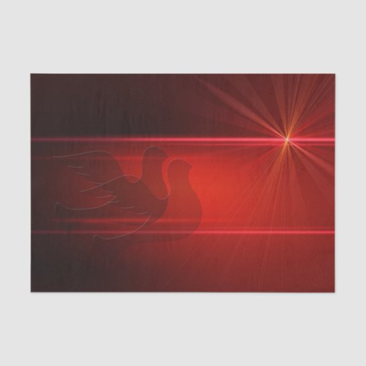 kerstpapier/rode stippen tissuepapier (Voorkant)
