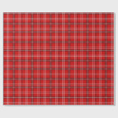 kerstpapier - rood tartan cadeaupapier (Vlak)