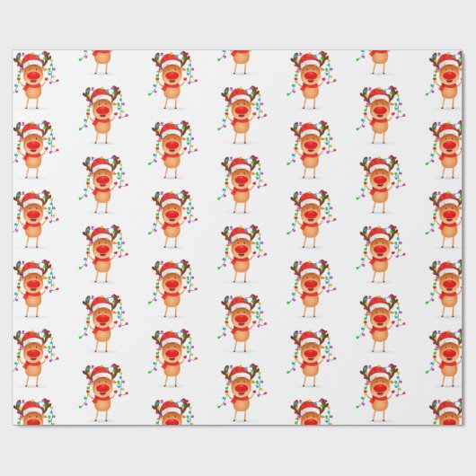 kerstpapier Rudolph Cadeaupapier (Vlak)