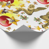 kerstpapier Santa Angels Cadeaupapier (Hoek)