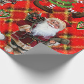 kerstpapier Santa Elf Cadeaupapier (Hoek)